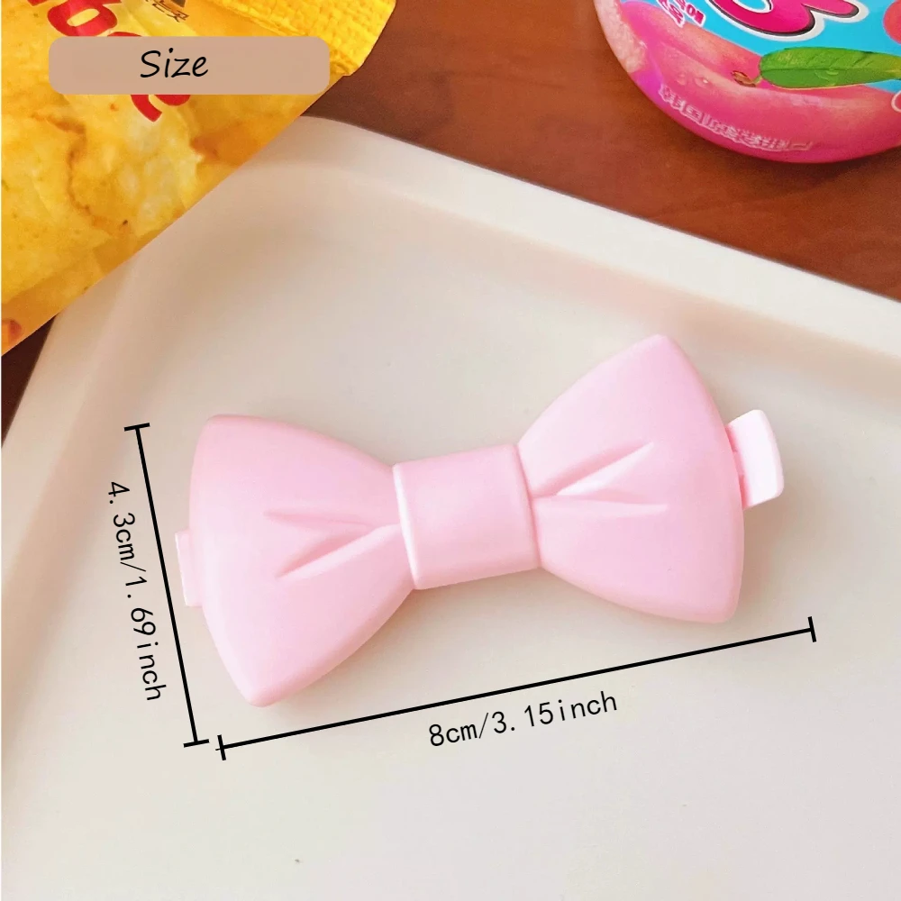 5/10PCS Cute Clip Creative Food Sealing Clip Pink Bow Plastic Bag Discharge Spout Food Moisture-proof Seal Clip Kitchen Tool 6