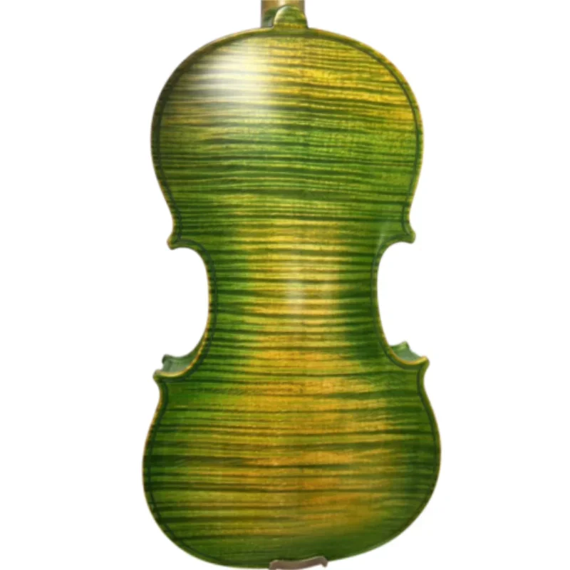Strad style SONG master Green violin 4/4,one-piece flames maple back #7417