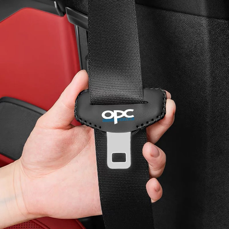 2PCS Car Seat Belt Buckle Plug Protective Cover Car Safety Seatbelt Anti-scratch For Opel Opc LINE OPCline
