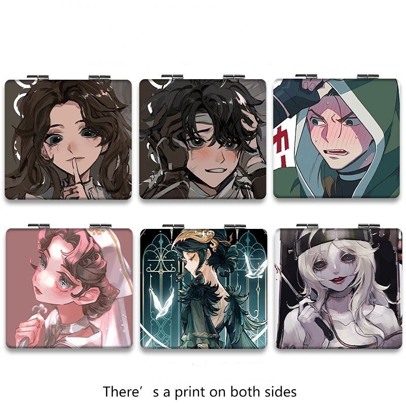 

Identity Ⅴ Portable Folding Makeup Mirror for Woman Naib Subedar Aesop Carl Printing Mirror Makeup Anime Figure Mirror Girl Gift