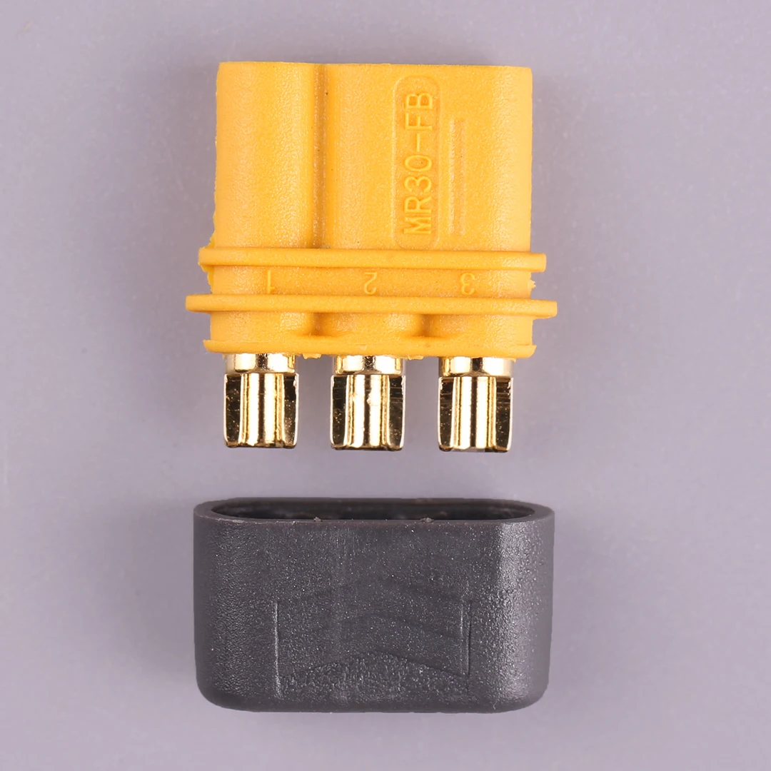 10 Pairs Amass MR30 Connector Plugs - Gold Plated, 30A Continuous Current, Upgraded XT30 Style For RC Models - View #5