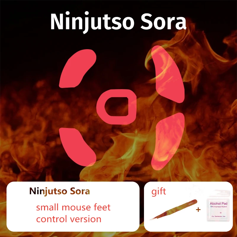 Conjunto Pacote Substituição do Mouse Patins para Ninjutso Sora Velocidade de Controle Mouse Pés Versão Gelo Ratos Desliza Pequeno e Grande para a Escolha 1 - Imagem 2