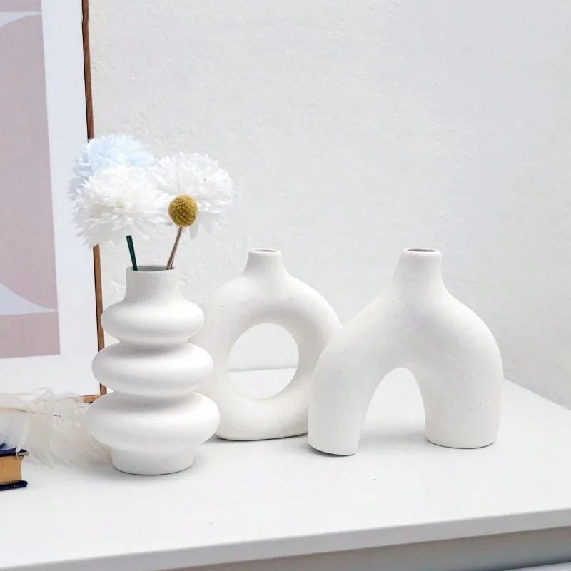 Modern Dried Flower Vase Home Decoration Center Wedding Table Party Living Room Office Bedroom Gift Creativity Convenient