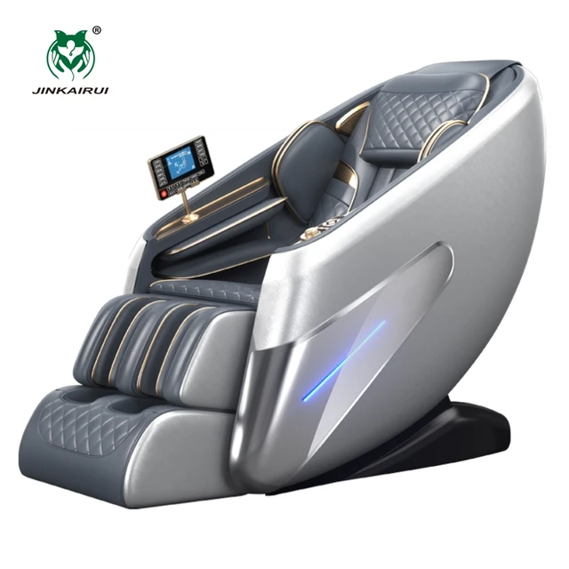 Jinkairui 4D Massage Chair AI Smart Health Care Shiatsu Air Compression Full Body Zero Gravity Leisure Sofa Bluetooth Speaker