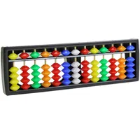 Portable Arithmetic Soroban w/ Mathematics Calculate Tool Colorful Beads Abacus #H055# 1