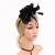 Women Feather Brides Fascinators Flower Hair Clip for Cocktail Ball Wedding Party Hat Women Accessories Headwewar for Girls 6