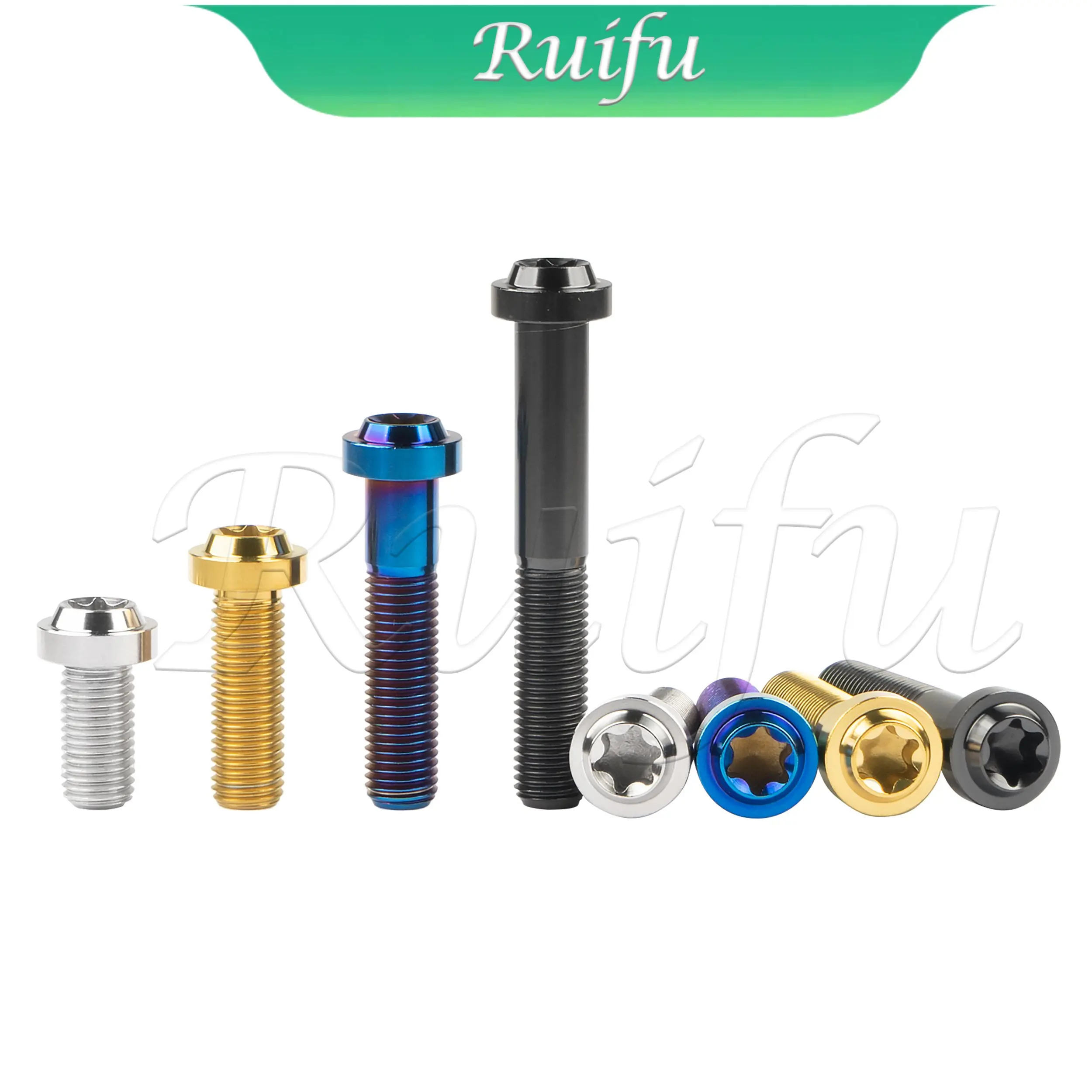 Enhanced Titanium Bolt - Durable T45 Torx Head, Multiple Lengths & Pitches Available