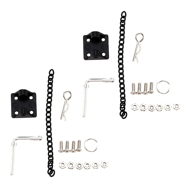 

2X 1/10 Rc Rock Crawler Metal Tow Shackle Trailer Hook For Axial Scx10 90046 Tamiya Cc01 Rc4wd D90 D110
