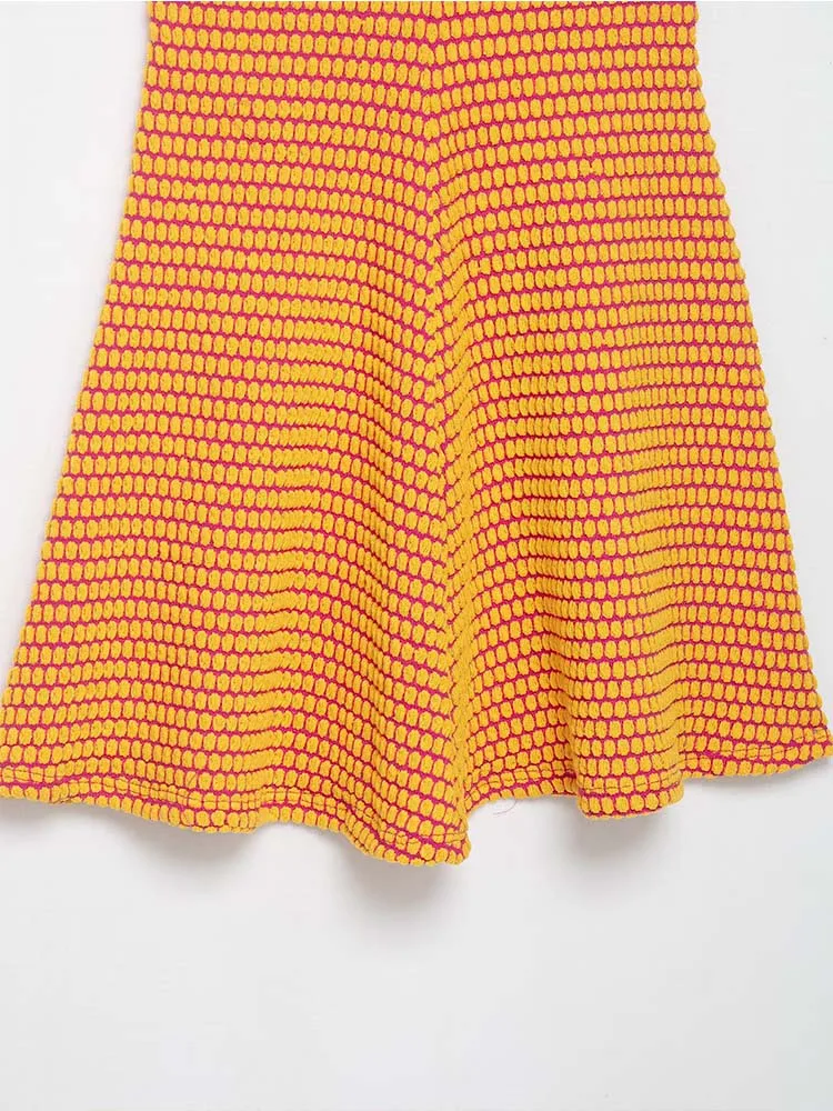 Sexy Party Chic Women Dress Jacquard Knitted Backless Sleeveless Short Dresses Woman New Fashion 2025 Summer Dress