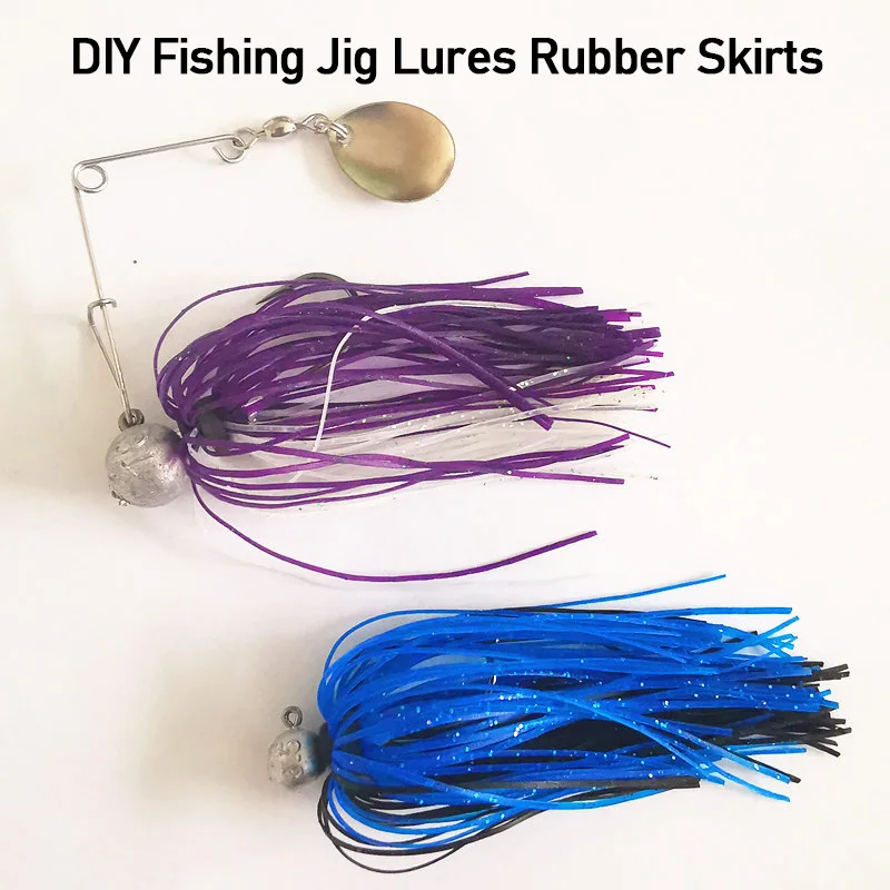 Silicone Skirts Elastic Hole for DIY Spinnerbait Buzzbaits Spinner