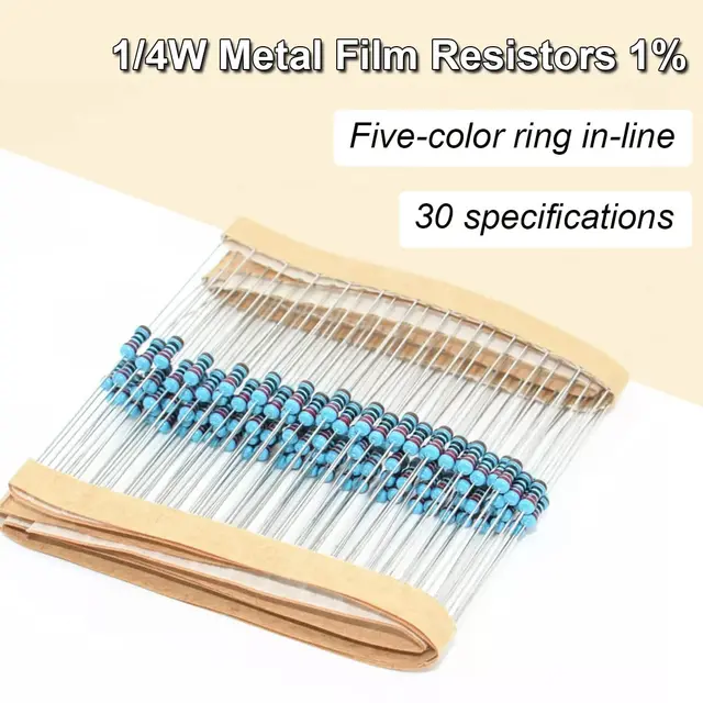 Kit Resistori ARCELI 2600 Pezzi – 130 Valori Con Film Metallico 1%, Perfetti Per Progetti Elettronici E Arduino - copertina