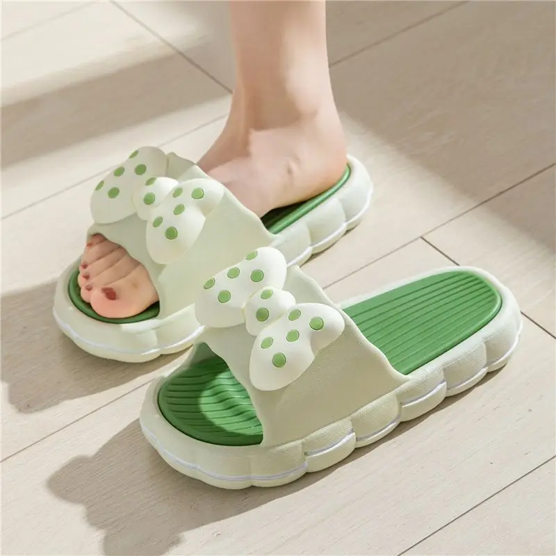 A96 Summer ladies' cute platform slippers thick-soled non-slip high-heeled home sand slippers for indoor and outdoor casual b