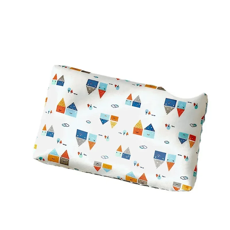 1PCS Newborn Bedding Neck Support Kids Pillow Head Baby Pillow Print Cotton Baby Beanie Pillow 6
