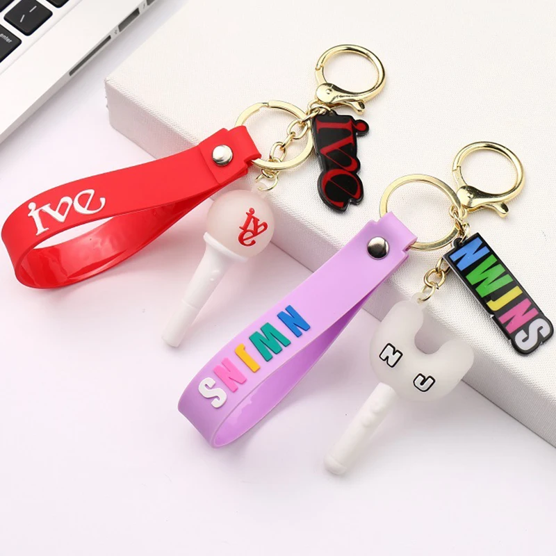 Kpop Newjean Light Stick Pendant Keychain IVE New Jeans MINJI HANNI