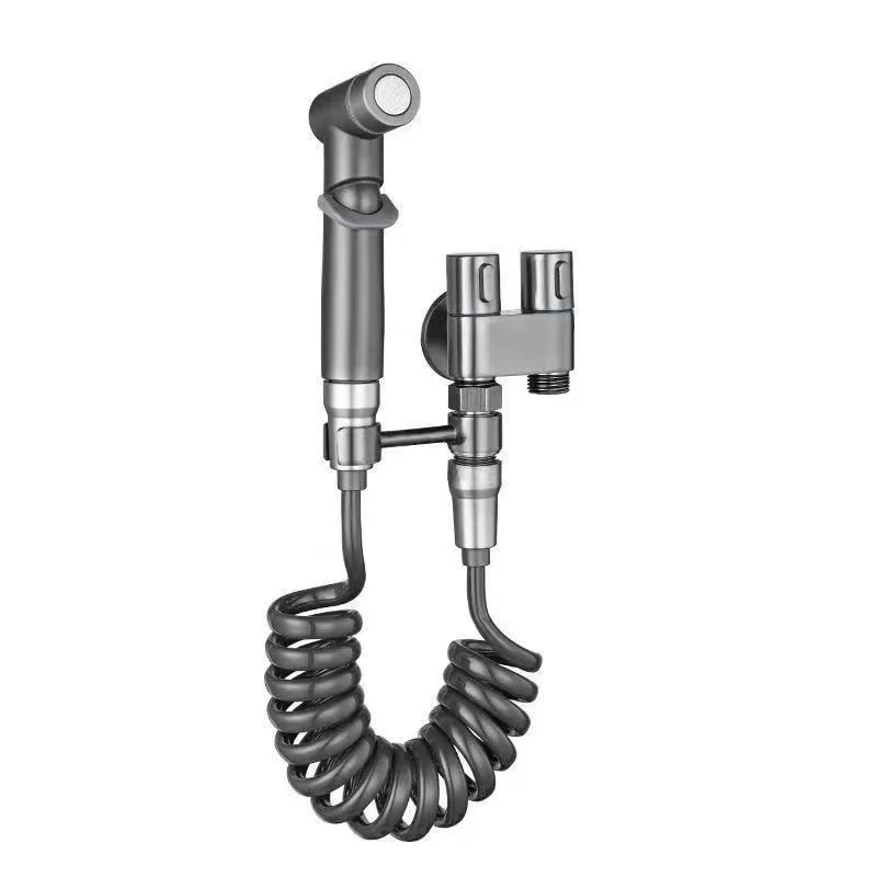 Bidet toilet sprayer set spray water bathroom handheld bidet sprayer toilet shower double outlet angle valve toilet accessories 6