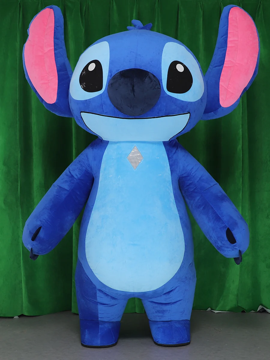 Giant Lilo & Stitch Inflatable Mascot Costume Disney Character Advertising Fancy Dress Animal Cosplay Suits Props