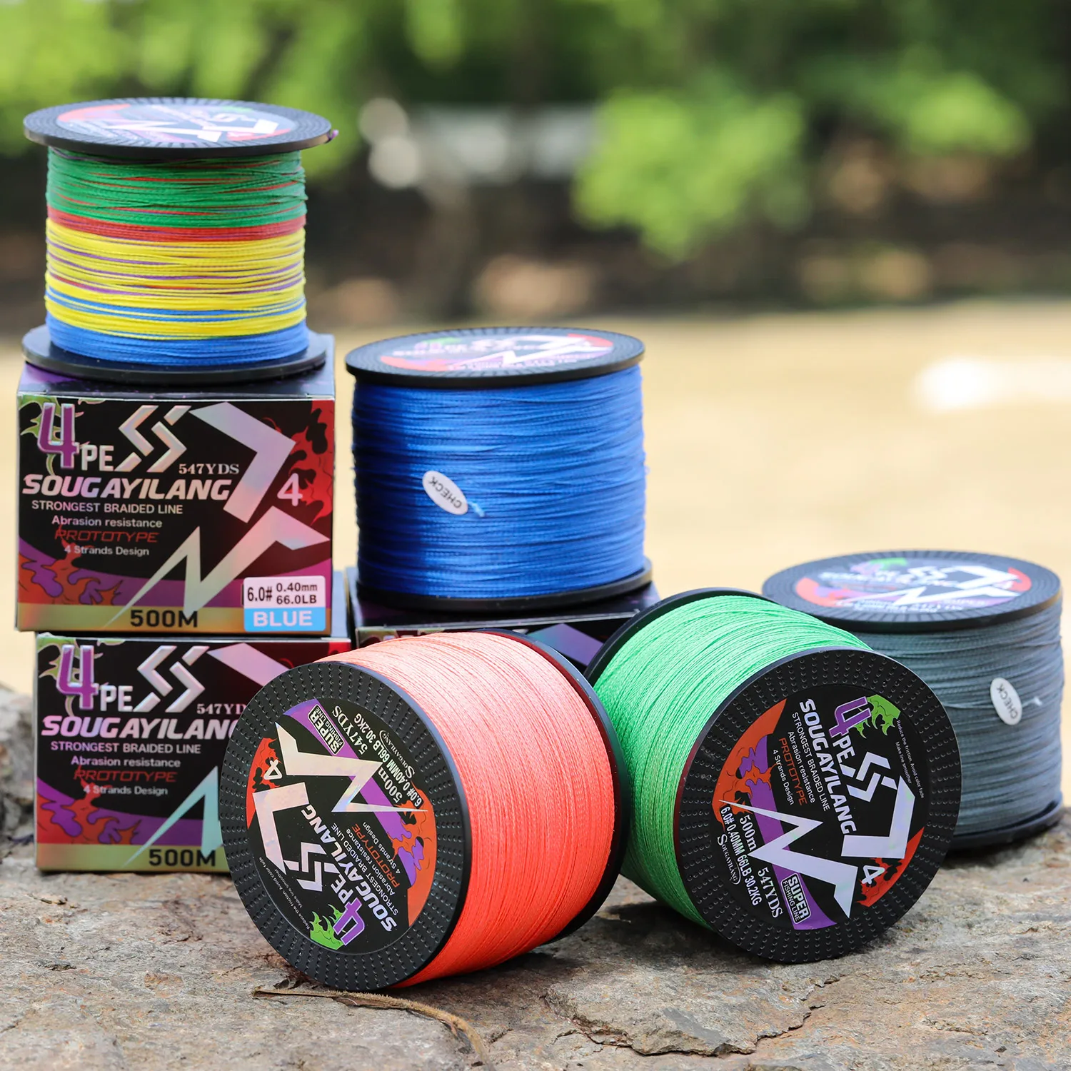 Sougayilang X4 Geflochtene Angelschnur 100M 300M 500M Multifilament Karpfenangeln Multifunktionale PE Angelschnur für 18-66LB – Detail 18