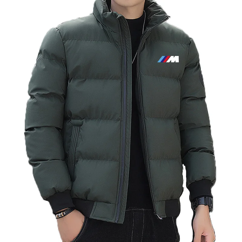 

2023 New Winter Men's Parka Korean Edition Fashion Stand up Collar Thick Warm Down Coat Casual Windbreaker Warm Cotton Coat Outd