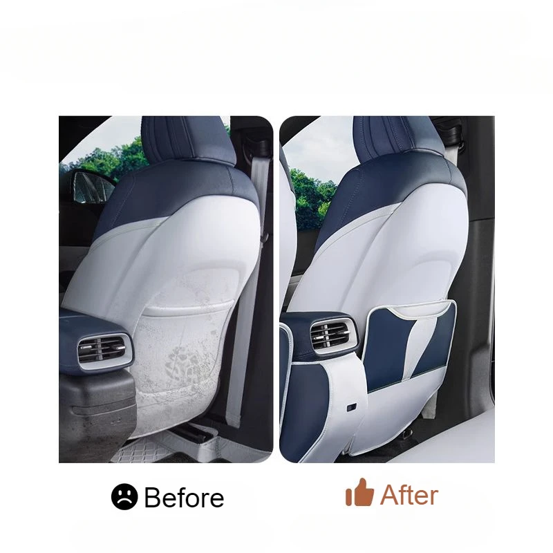 For Xpeng G6 anti-kick anti-dirty Mats cover Leather Seat Back Protector Storage Bag Car Interior Accessories