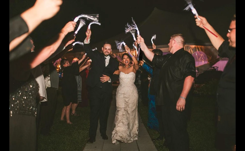 Description Picture 3 of itemLong White Fiber Optic Stick 3 Mode Wedding Sparkler LED Light Up Wand Glow Party Supply Wedding Favor Bridal Shower 24/48/72Pcs