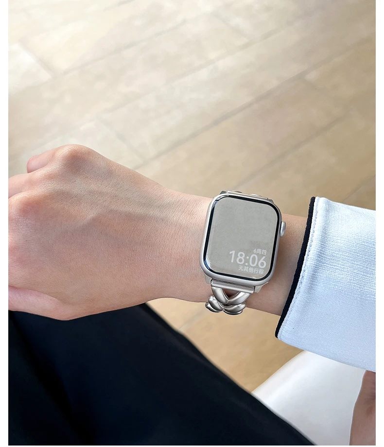 Starlight Metal Lady Strap - Elegant Zinc Alloy Watch Band