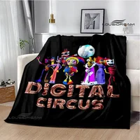 THE AMAZING DIGITAL CIRCUS Cartoon blanket Warm Flannel blankets Soft Cozy Blanket Sofa Travel Blanket bed linings Birthday Gift 1