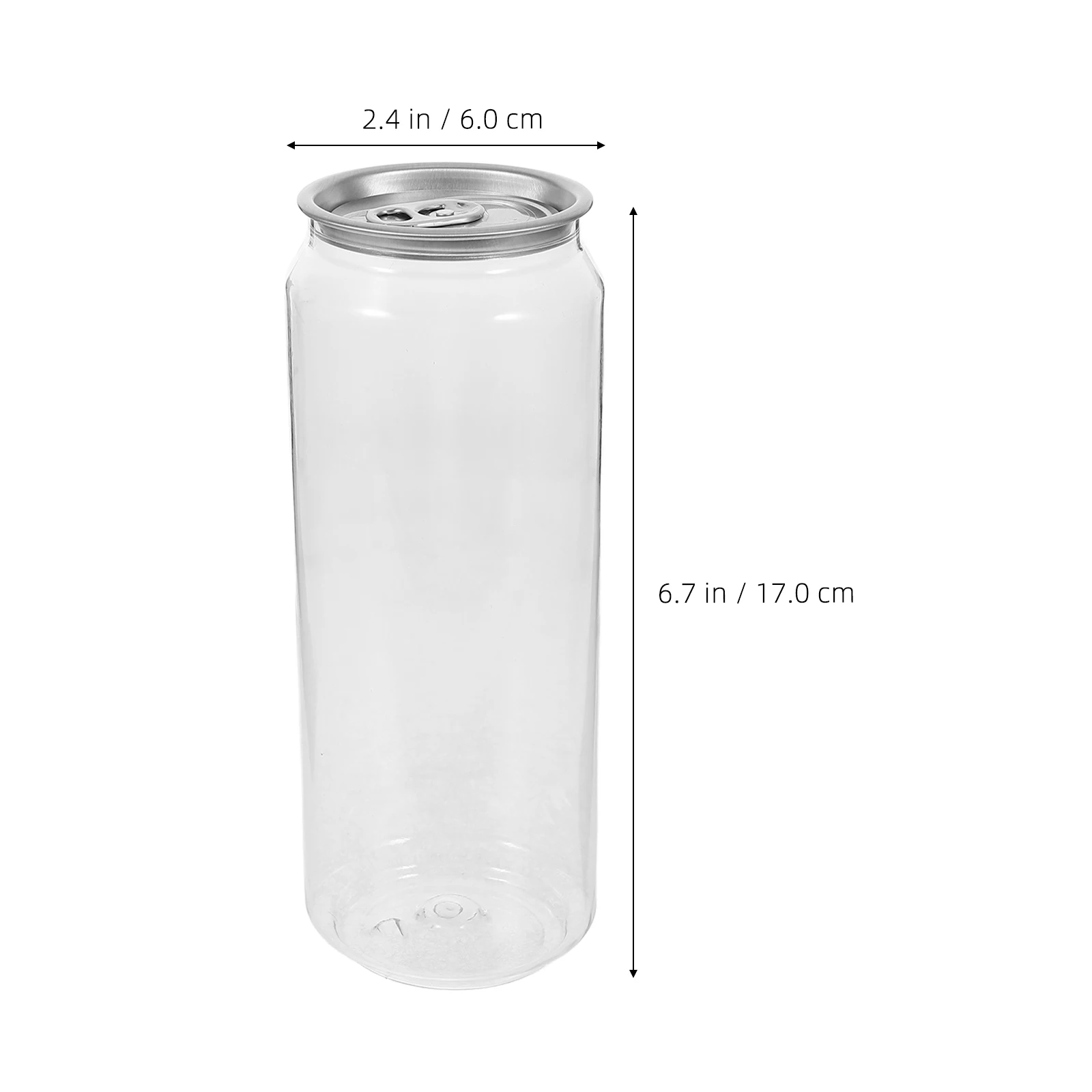 10pcs 330/500ml Clear Plastic Beverage Bottles Leakproof Juice Bottles Portable Milk Bottles Water Storage Container 6