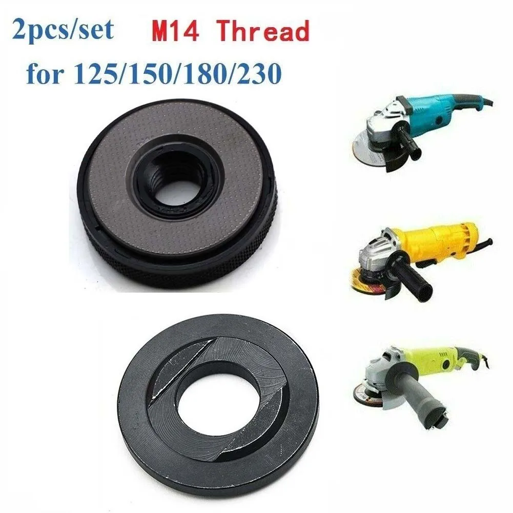 Reliable and Efficient Disc Fastening 2pc M14 Quickrelease Clamping Nut Angle Grinder Flange Nut Flex 115 125 180 230