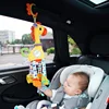 Soft Giraffe Zebra Animal Handbells Rattles Plush Infant Baby Development Handle Toys WIth Teether Baby Toy For Newborn Gifts 2