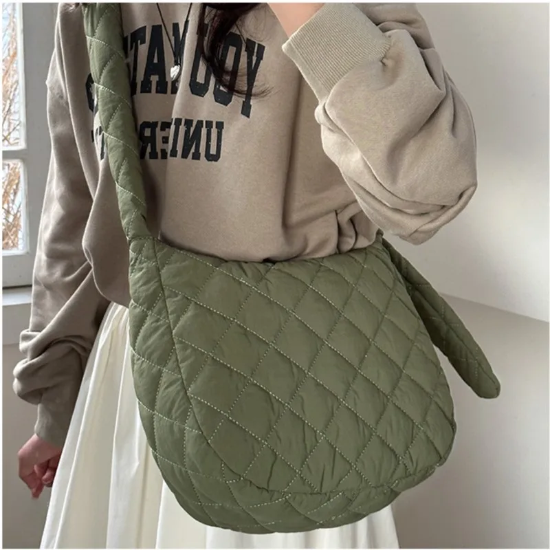 

Solid Color Medium Crossbody Bag Luxury Fashion 2024 New Shoulder Bags High Quality Designer Ladies Casual Handbags Vintage