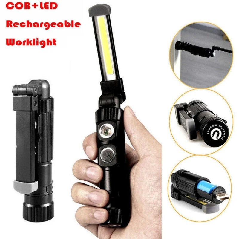 Haofy LED Work Light, Luce Di Ispezione COB Ricaricabile Con 4 Modalità - Foto 7
