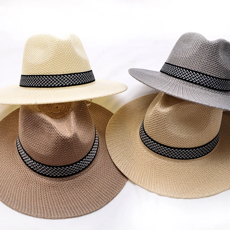 Farmer Sun Hat Fisherman Hat Sun Protection Hat Summer Outdoor Men Sunscreen Panama Breathable Fishing Cap Middle-aged and Elderly Sombrero