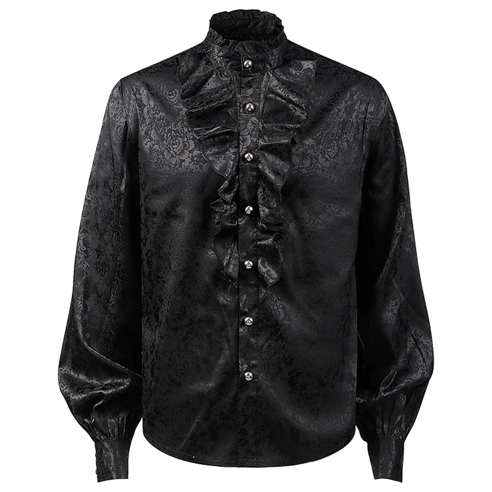 

Vintage Cotton Shirts Medieval Shirt Steampunk Blouse Lantern Sleeve Male's Shirts Victorian Camisas Hombre Gothic Blusas new