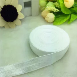 Versatile Satin Elastic Band for DIY Crafts, 15mm, 5/8 Width, Multiple Yard Options (WHITE)