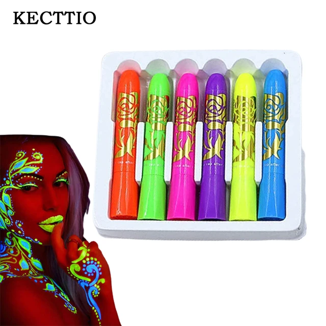 Glow In The Dark Face Paint Halloween Marker Face Body Paint Non Toxic Neon  Face Paint Crayon Party Decoration Festival Supply - Glow Party Supplies -  AliExpress