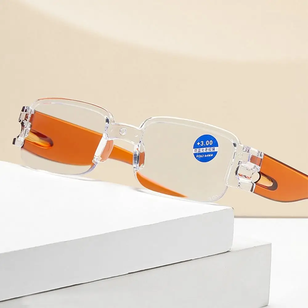 

Men Women Elegant Portable Vintage Ultra Light Frame Anti-Blue Light Eyeglasses Reading Glasses