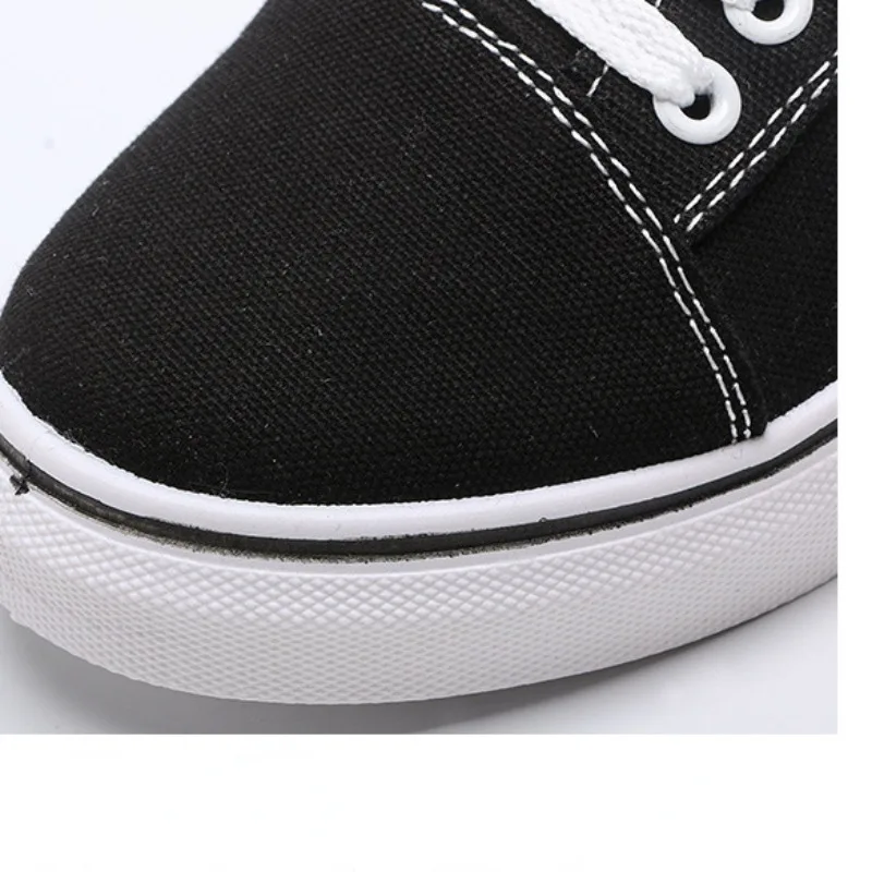 Women running shoes Canvas Jogging sneakers Women Round toe Solid color Lace-up Girls Shallow Ladies Casual walking shoes Handmade Sports trainers