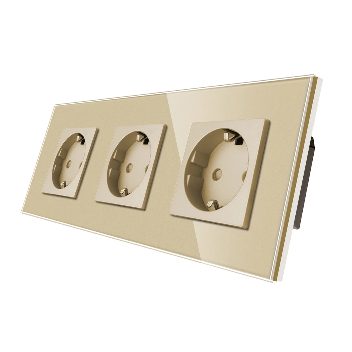 Bingoelec Wall Socket EU Plug 16A Power Germany Socket Electrical Sockets Crystal Glass Panel 228*86mm Home Improvement 5 Bingoelec Wall Socket EU Plug 16A Power Germany Socket Electrical Sockets Crystal Glass Panel 228*86mm Home Improvement - Image 5