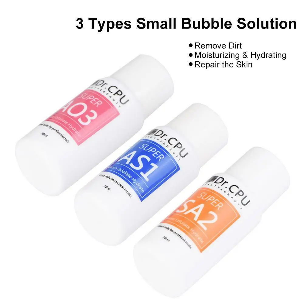 

3PCS AS1 SA2 AO3 High Concentrated Aqua Peeling Solution 30ML For Hydra Dermabrasion Beauty Machine Facial Skin Care Cleansing