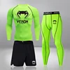Men's Compression Sportswear Suits Gym Tights Training Clothes Workout Jogging Sports Set Running Rashguard Tracksuit For Men 4