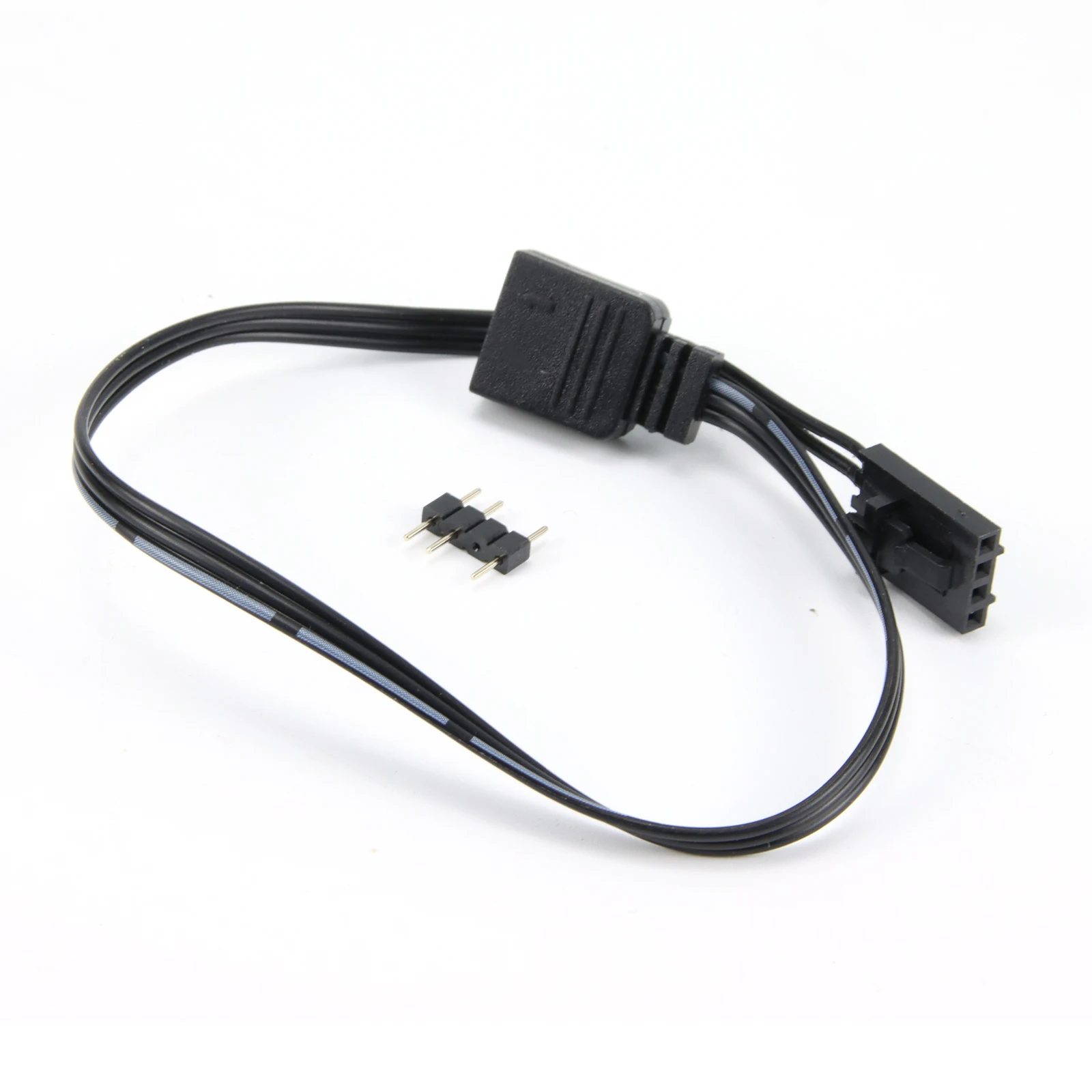 

2Pcs\set 4-Pin 5V 25CM Adapter Connector for Corsair RGB To Standard ARGB black