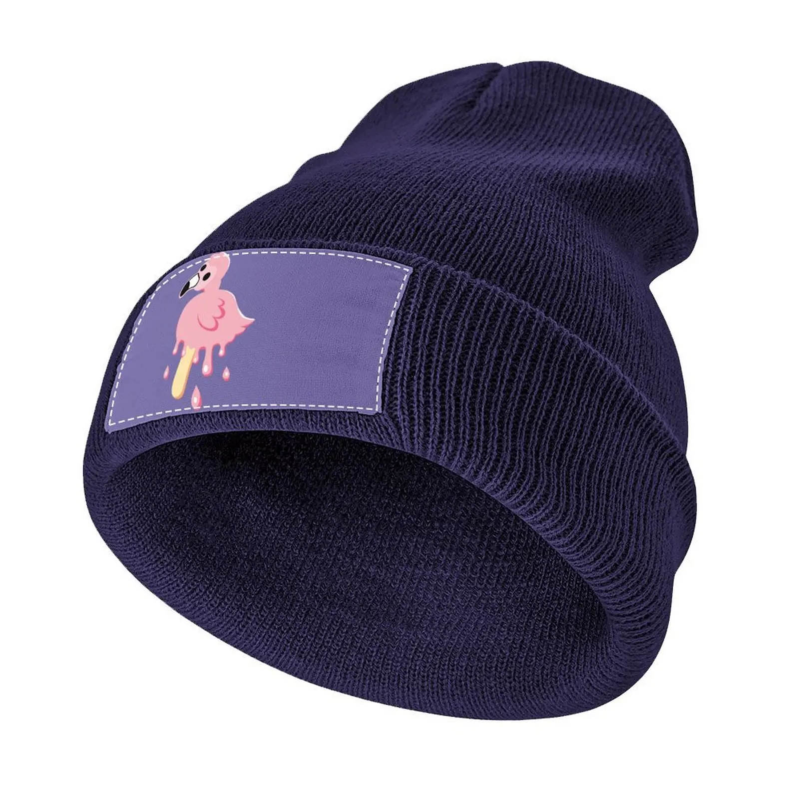 

Flamingo Merch Mrflimflam Albert Melting Pop Bird Popsicle Knitted Cap fashionable Fluffy Hat Designer Man Hat Women's