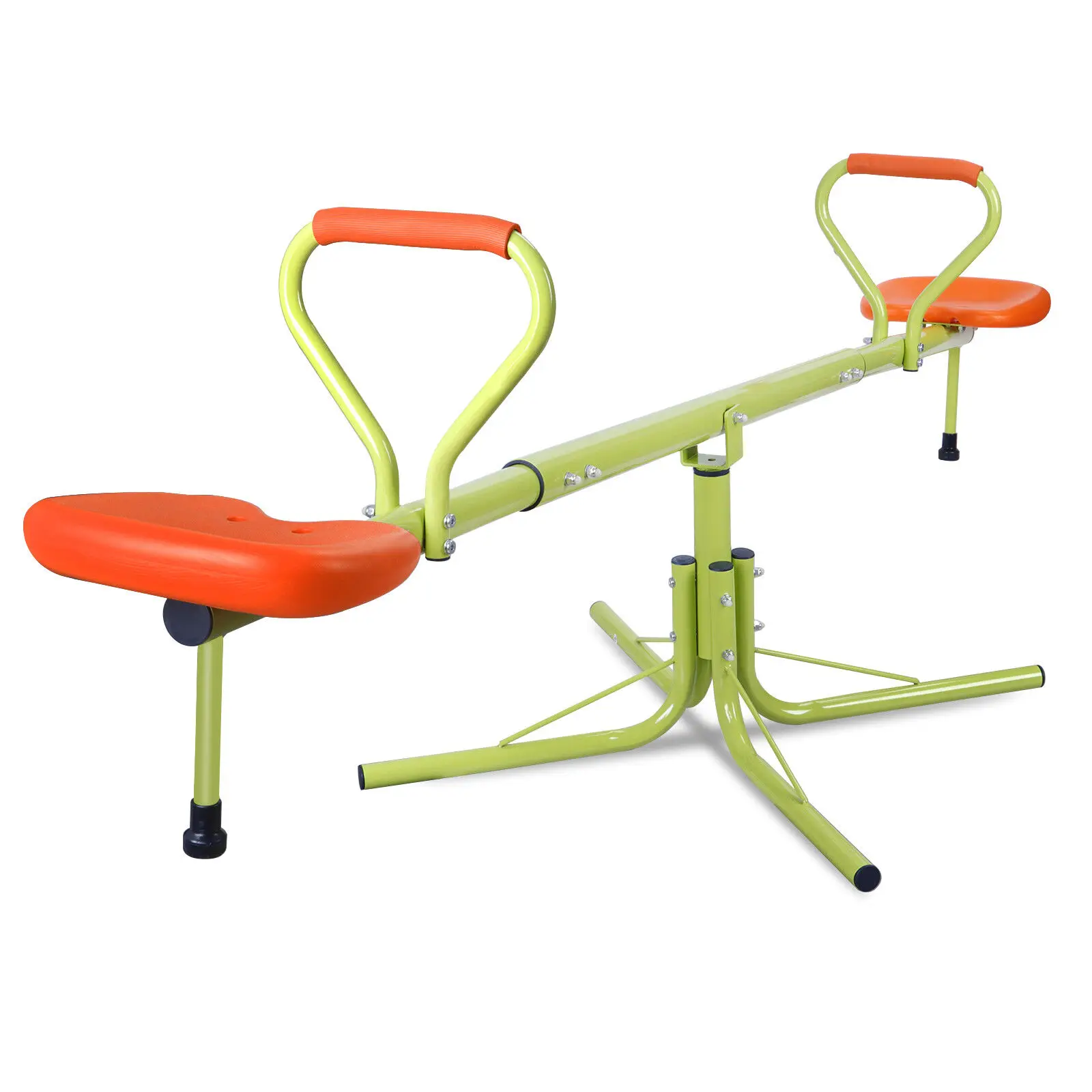 US Heavy-Duty Rotation Outdoor 2-4 Kids Seesaw 360 Degree Teeter Totter Swing Playground Play Set Game Toy
