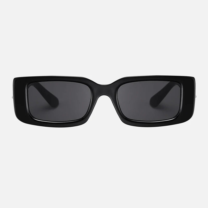 Women&rsquo;s Hip-hop Square Sunglasses Men Hole Design White Sun Glasses Blue Ladies Vintage Shados Eyewear UV Protection Polarized Sunglasses Vintage Sunglasses