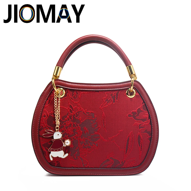 

Сумка-тоут JIOMAY в китайском стиле, Модный мессенджер с цветочной вышивкой, роскошная дизайнерская сумка-тоут