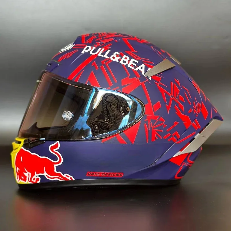 

Мотоциклетный шлем на все лицо X-Spirit III Marquez Dazzle TC-1 Helmet X-четырнадцати красных муравьев спортивный гоночный шлем мотоциклетный шлем