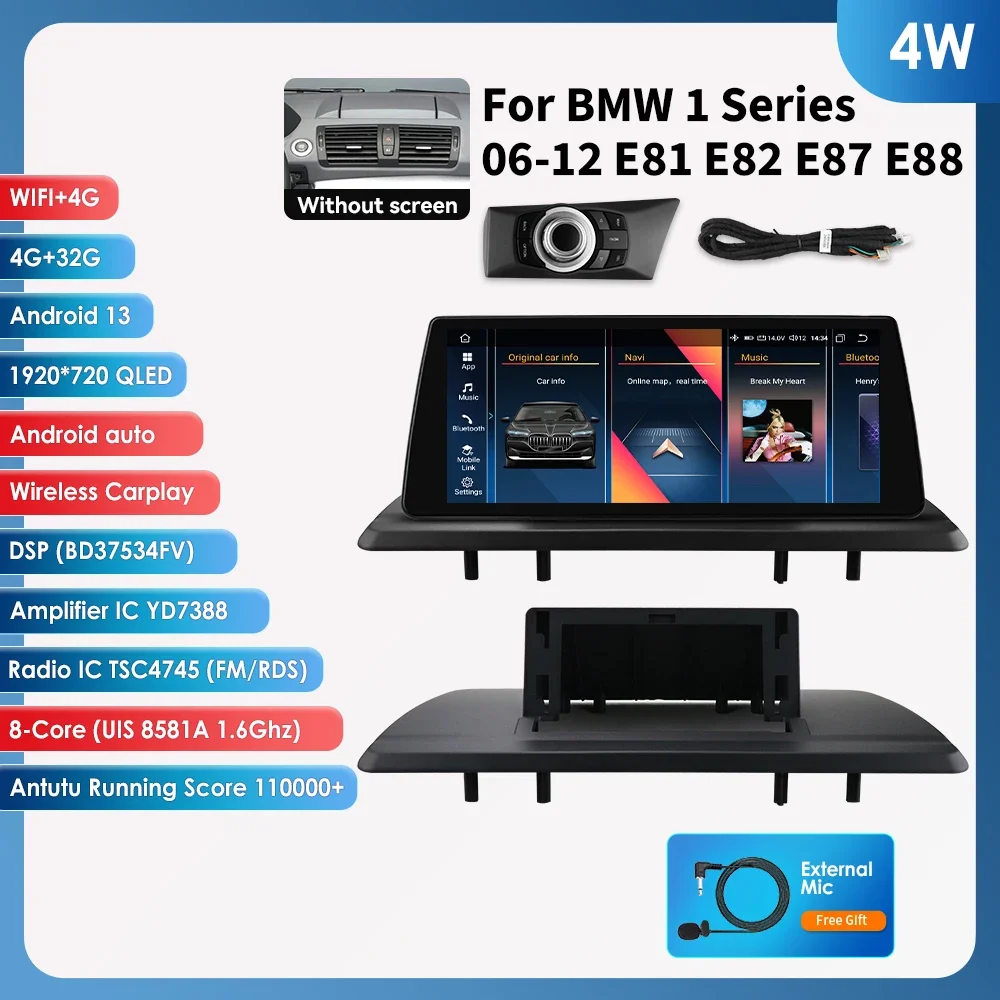 Upgrade] 2G+32G Android 11 Autoradio Pour Bmw 1 Series E81 E82 E87 E88
