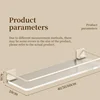 Acrylic Transparent Wall Storage Rack Cosmetic Makeup Storage Tray Shampoo Rack Shower Shelf Bathroom Accessories No Drill Shelf 5