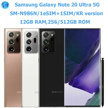 Samsung Galaxy Note 20 Ultra 5G Smart Android Phone da 6,9 pollici 12 GB Samsung Smartphone NFC 108MP Versione coreana Sblocco originale