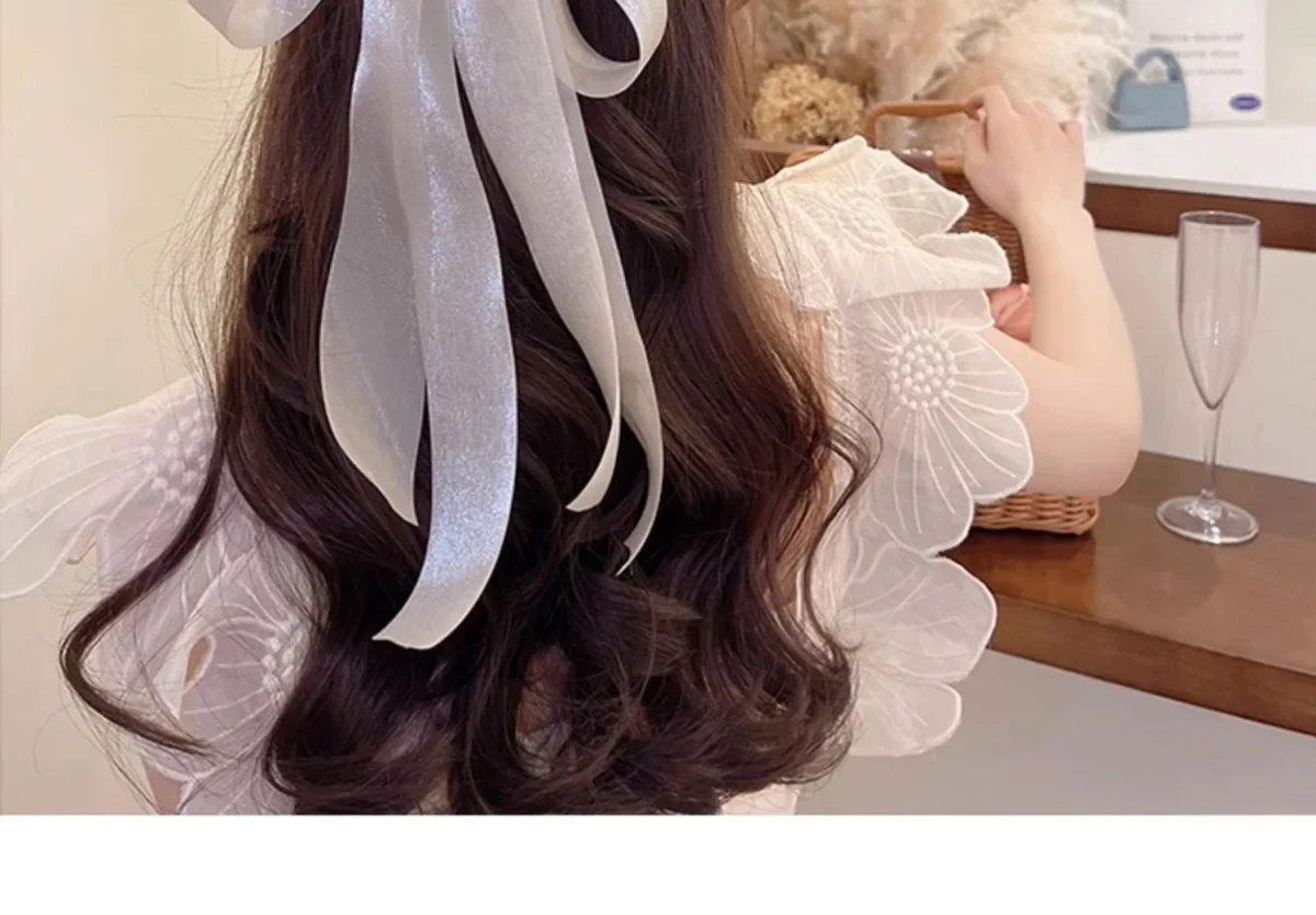 Koreanische Große Schleifen-Haarspangen Elegante Damen-Haarklammern Mädchen Mode-Kopfschmuck Mädchen-Haaraccessoires – Detail 5